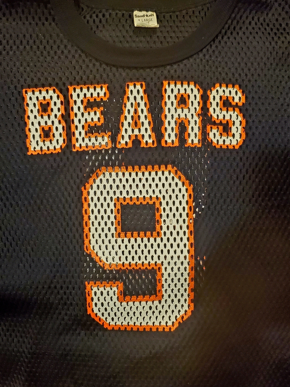 VTG 80s MacGregor Sand Knit Chicago Bears Jim McMahon Jersey #9 XL Made In USA